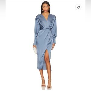 NWT ASTR the Label Sadyra dress in Slate Blue